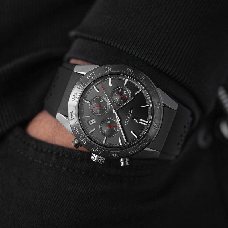 THE ROGUE - GUNMETAL/RED Gunmetal/Red | Black Dial
