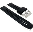 SIL.300 | Two-Tone Quick Release Rubber Silicone Watch Band - 20mm, Black / White 20mm / Black & White |  Dial