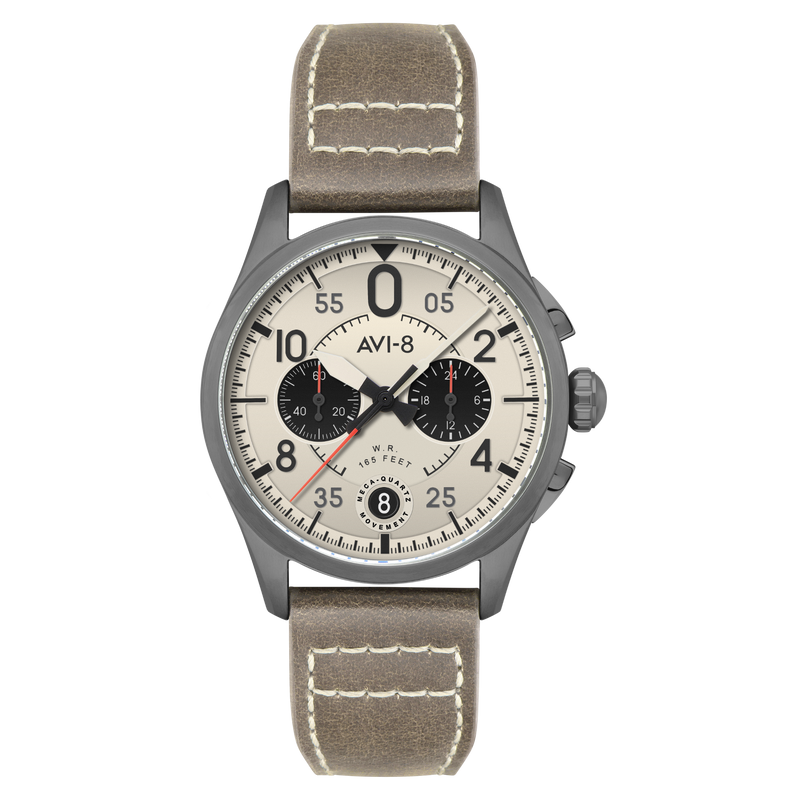 Lock Chronograph Cream / Leather | Cream Dial