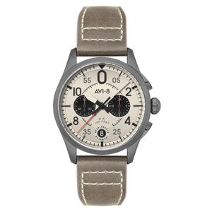 Lock Chronograph Cream / Leather | Cream Dial