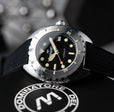Amalfi Automatic Black / Black Silicone | Black Dial