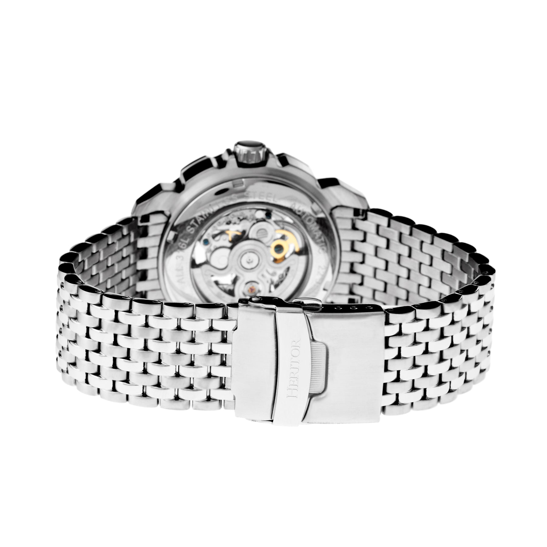 Conrad Stainless Steel Silver/Black | Black Dial