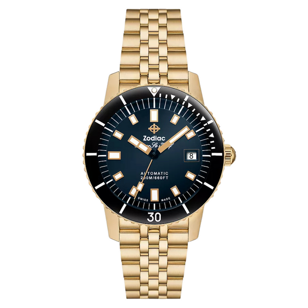 Super Sea Wolf Compression Stainless Steel 18K Gold-Plated Watch