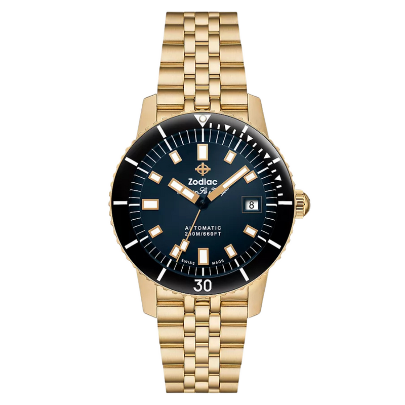 Super Sea Wolf Compression Stainless Steel 18K Gold-Plated Watch