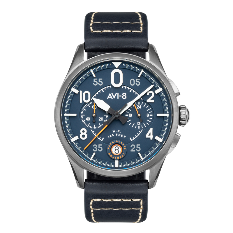 Spitfire Chronograph Blue / Leather | Blue Dial