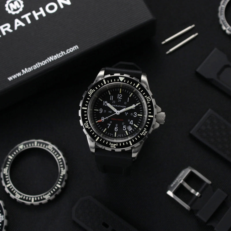 Dive SS/BKSS 3PC RUBBER (WW194007SS-0130) | Black Dial