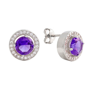 Juliet Stud Earrings 18k White Gold
