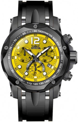 Speedway Men Yellow Dial / Black Silicone Strap Yellow Dial