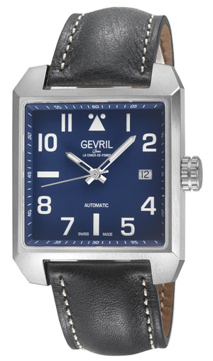 Herald Square Blue Dial / Black Leather Strap Blue Dial
