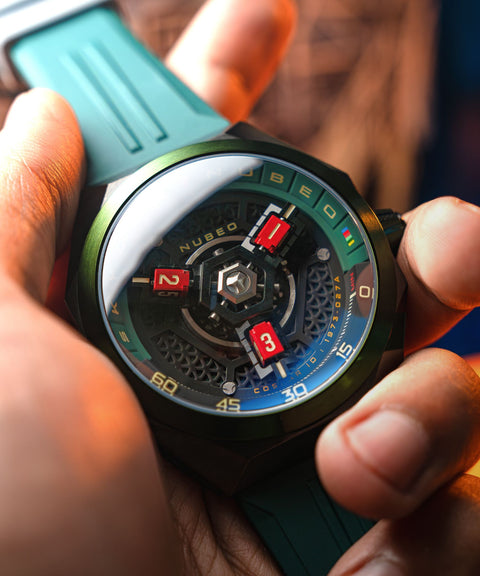 Skylab Automatic Limited Edition Green / Greem Rubber | Green Dial