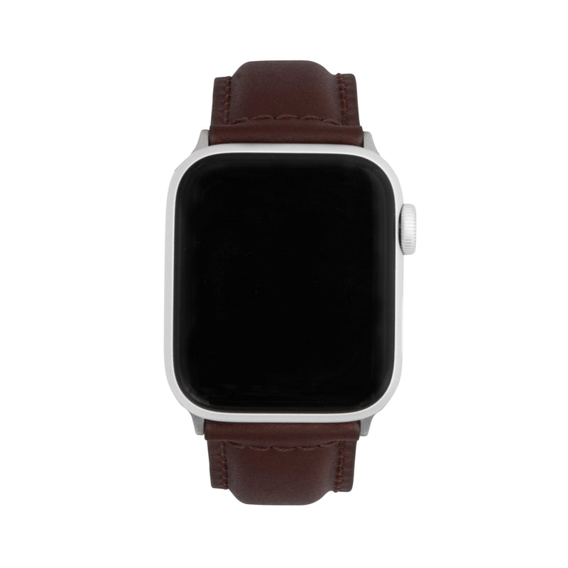 Classic Leather Band for Apple Watch Series 8/7/6/5/4/3/2/1/SE Light Brown (38mm | 40mm | 41mm) |  Dial