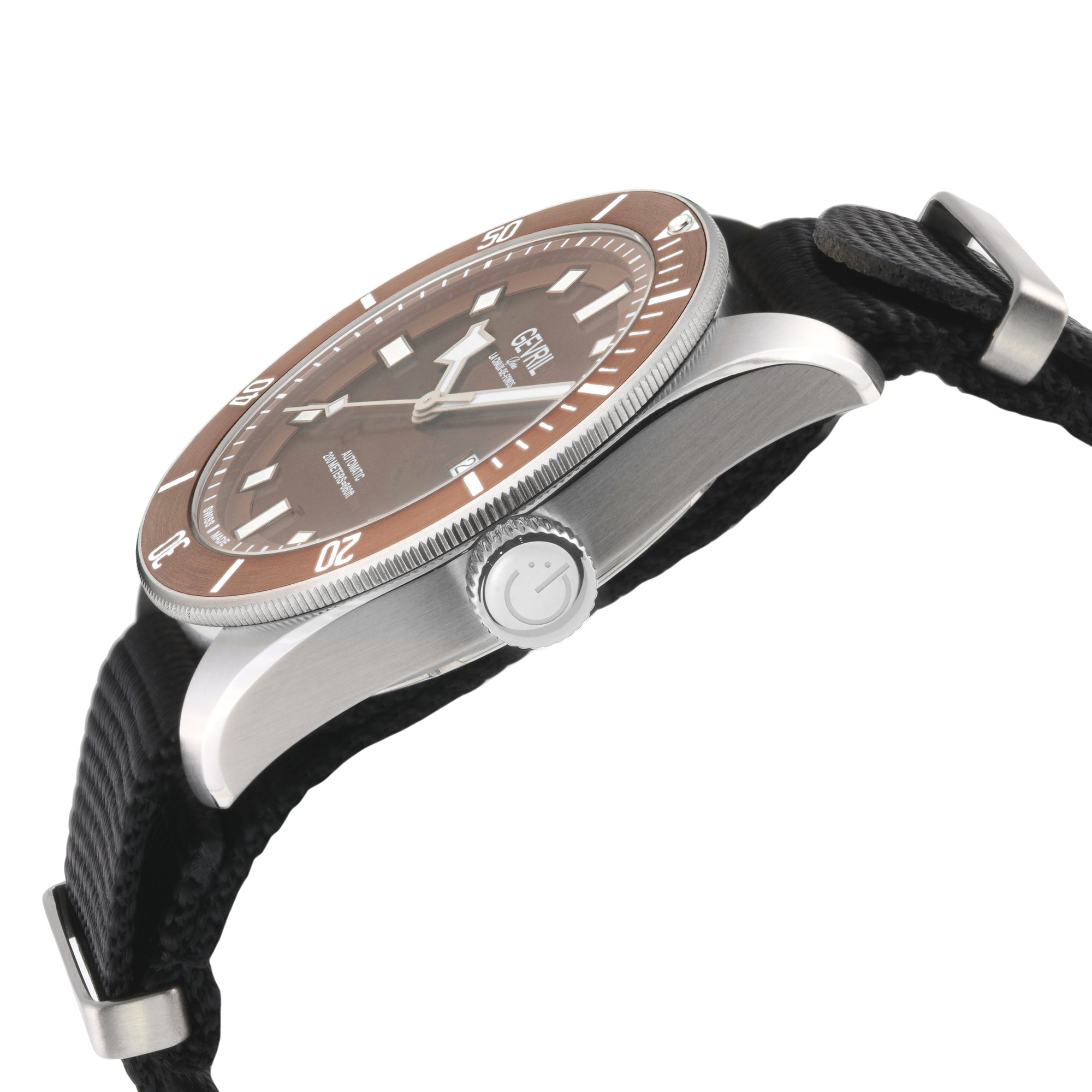 Yorkville Gevril Men's Brown Dial Sellita SW200 Swiss Automatic Unidirectional Bezel  Watch | Brown Dial
