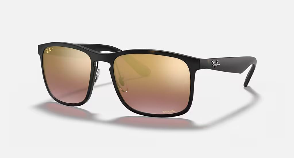 RAY BAN RB4264 CHROMANCE MEN'S Matte Havana / Brown Polar Mirror