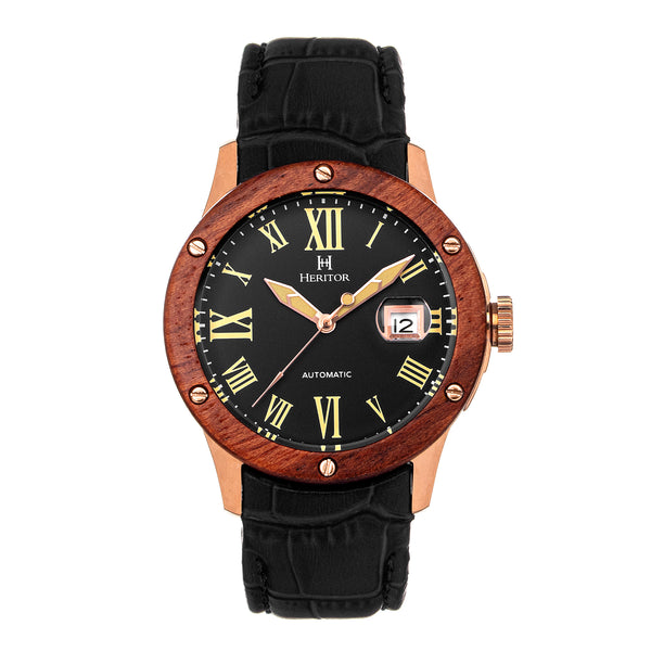 Everest Wooden Bezel Watch