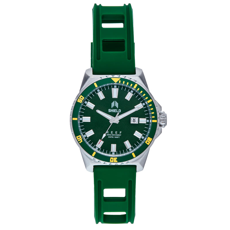 Reef Strap Watch w/Date Green | Green Dial