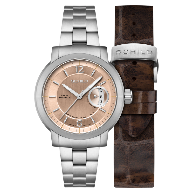 Heinrich Minimal Swiss Automatic Limited Edition Champagne / Stainless Steel | Champagne Dial