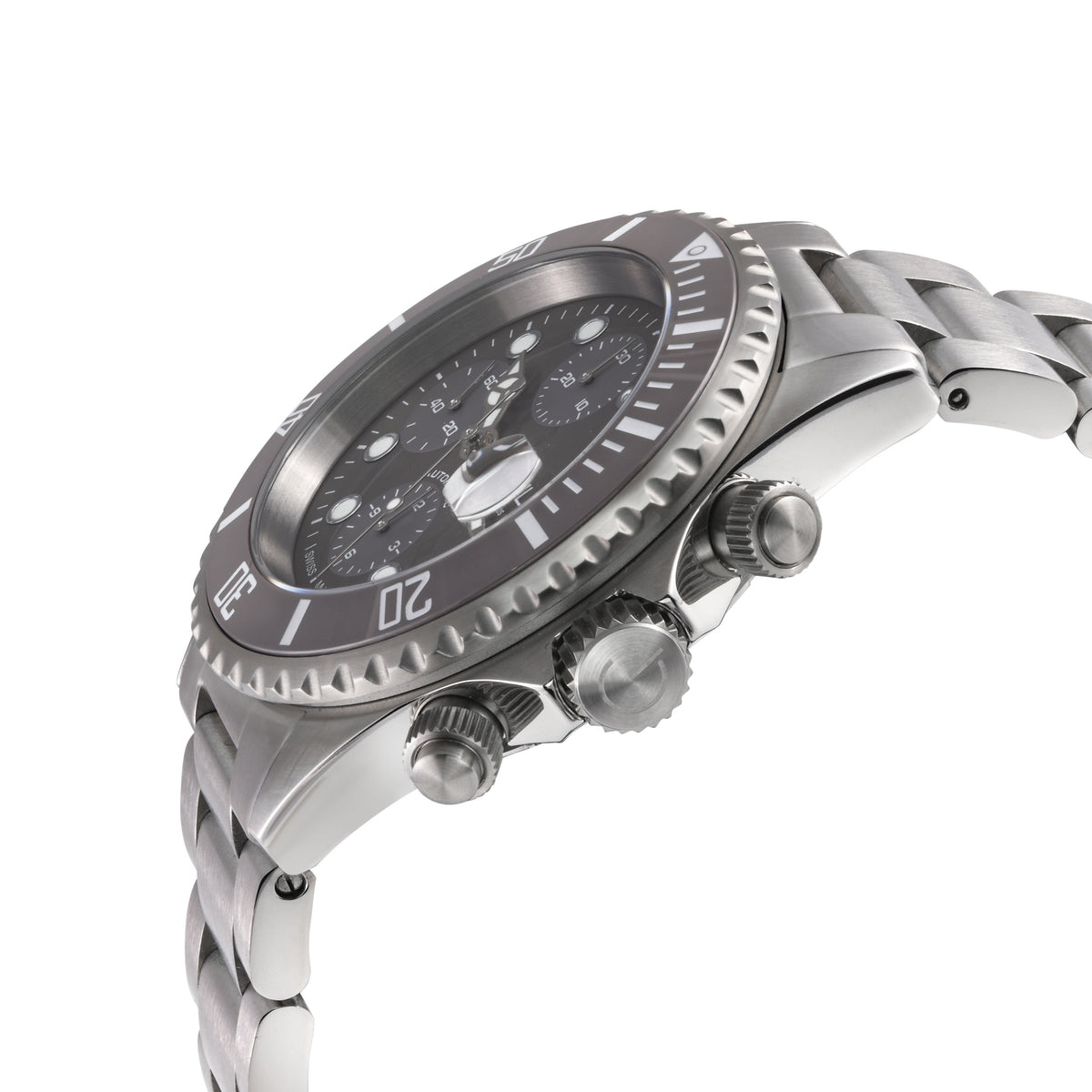 Wall Street Chrono Swiss automatic ETA 7750  diver gray | Gray Dial