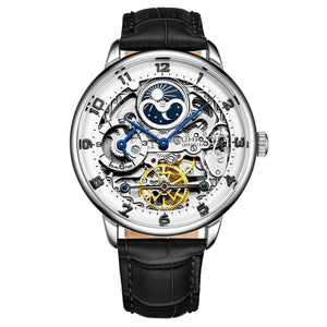 Legacy 3925 Black/Leather | Silver Dial