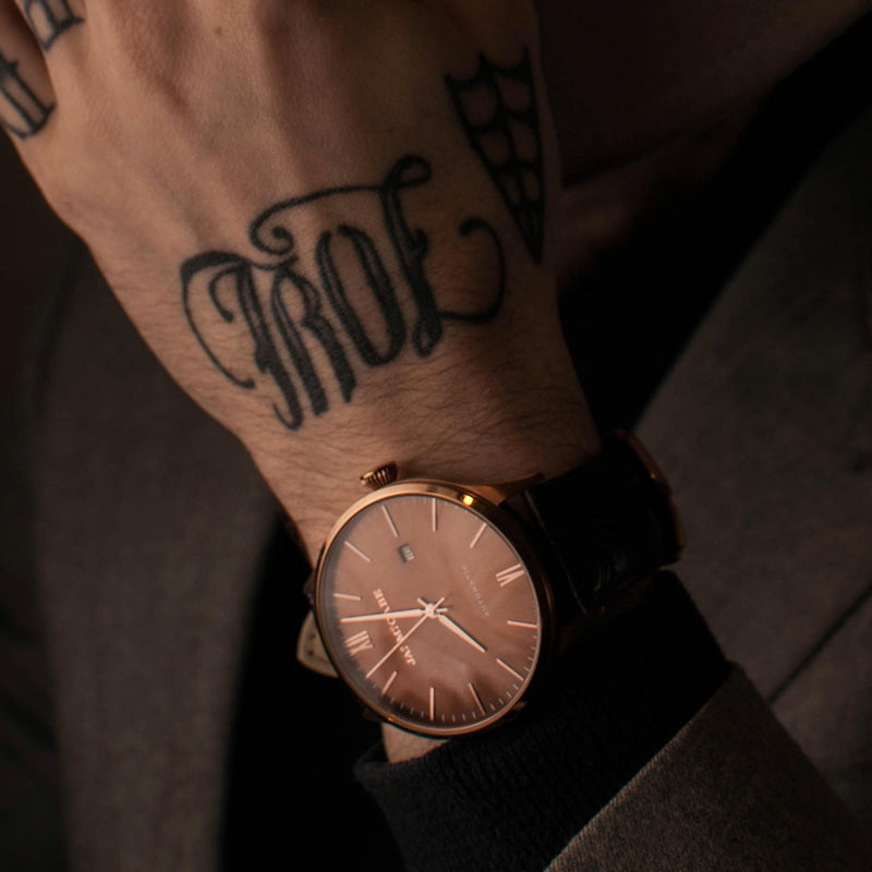 James McCabe London Automatic Watch Brown / Leather | Brown Dial