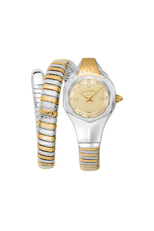 Just Cavalli 22mm / Silver / Champagne | Champagne Dial