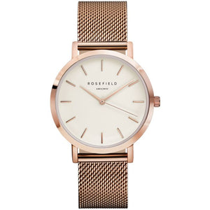 Mercer 38mm / White / Rose Gold | White Dial