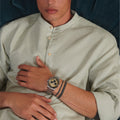 Conquest Chronograph Gold / Stainless Steel | Gold Dial