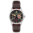 Lock Chronograph Black / Brown Leather | Black Dial