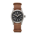 KHAKI FIELD Black / Leather Black Dial