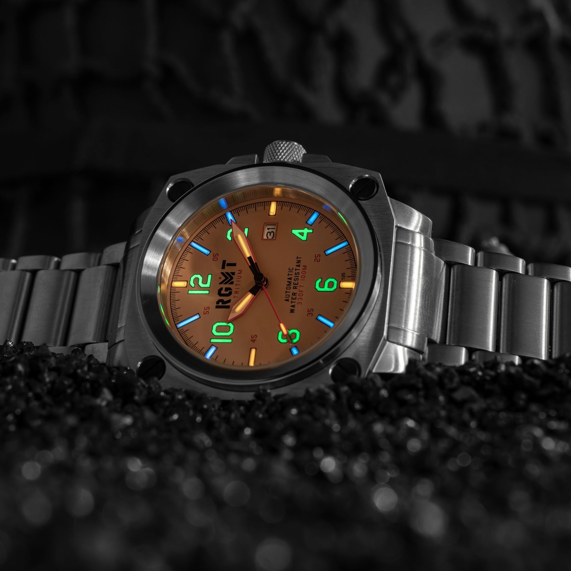 RGMT Altimeter Tritium Automatic Seiko - NH35 Movement Cream Dial