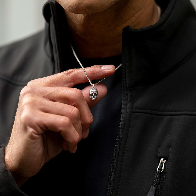 Memento Mori Pendant Sterling Silver