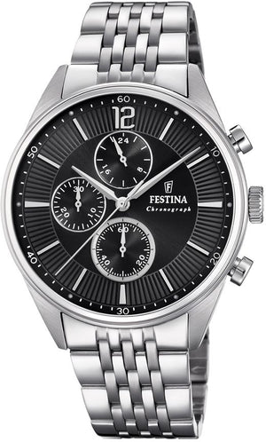 Chrono Sport Black / Stainless Steel Black Dial