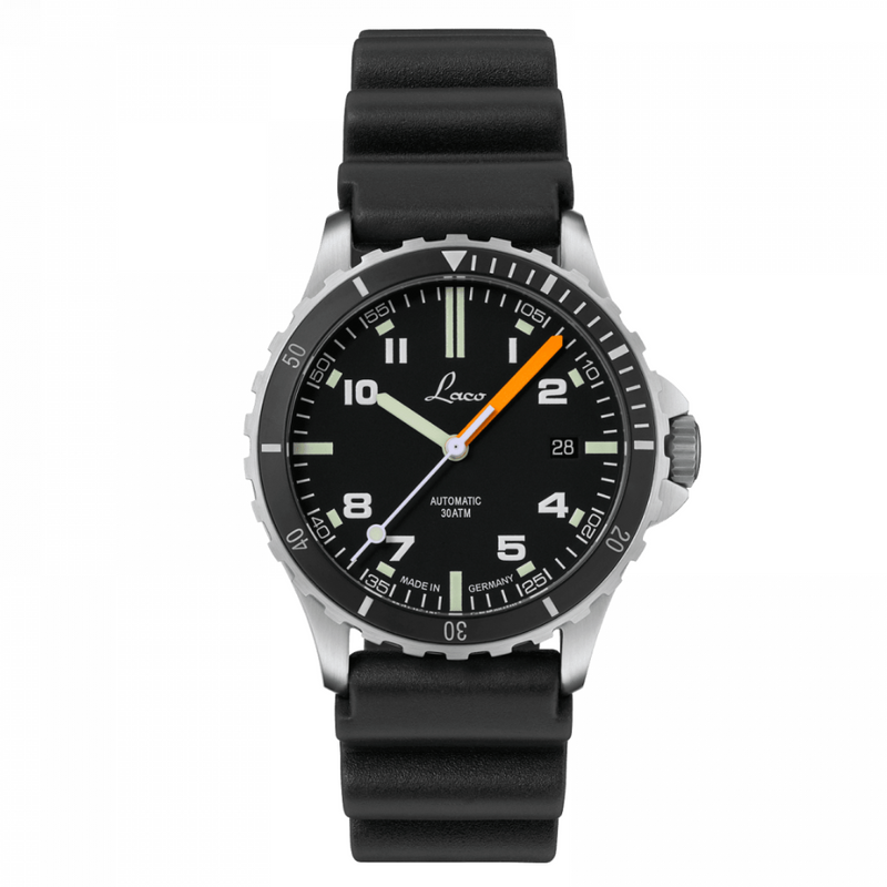 Himalaya 39 Black Rubber | Matte Black Dial