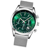 Preston Quartz 44mm Chronograph Green