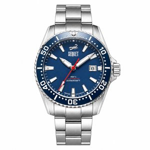 Reef X Diver Navy Blue 43mm 3-Link Bracelet Navy Blue Dial