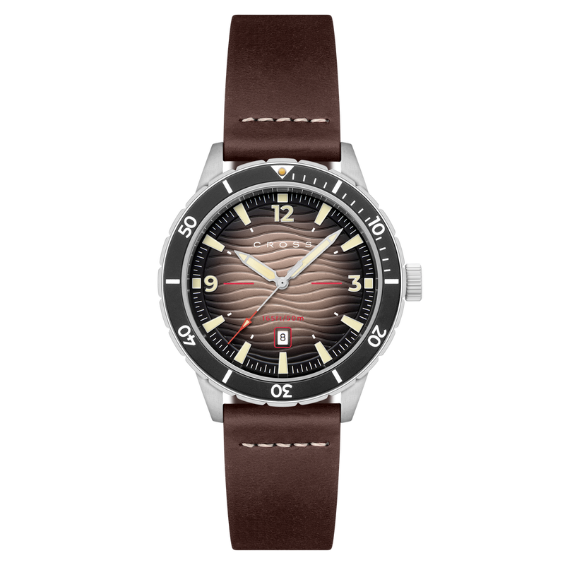 Cross Baskerville Quartz Brown / Brown Leather |  Dial