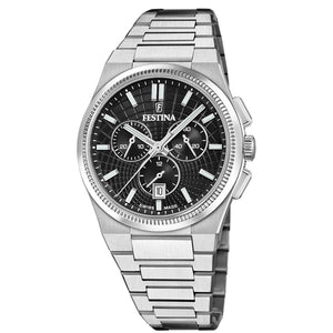 Rive Black / Stainless Steel Black Dial