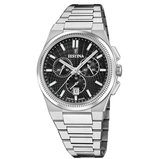 Rive Black / Stainless Steel Black Dial