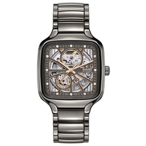 True Square Automatic Open Heart Grey & Rose Gold / Ceramic