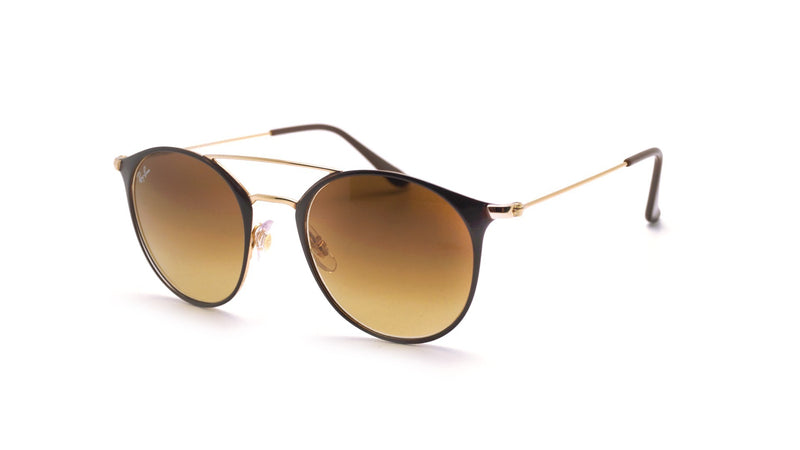 Fashion Gold Top Brown Frame, Brown Gradient Lens |  Dial