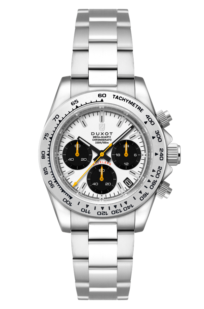 Accelero Chronograph White / Stainless Steel | White Dial
