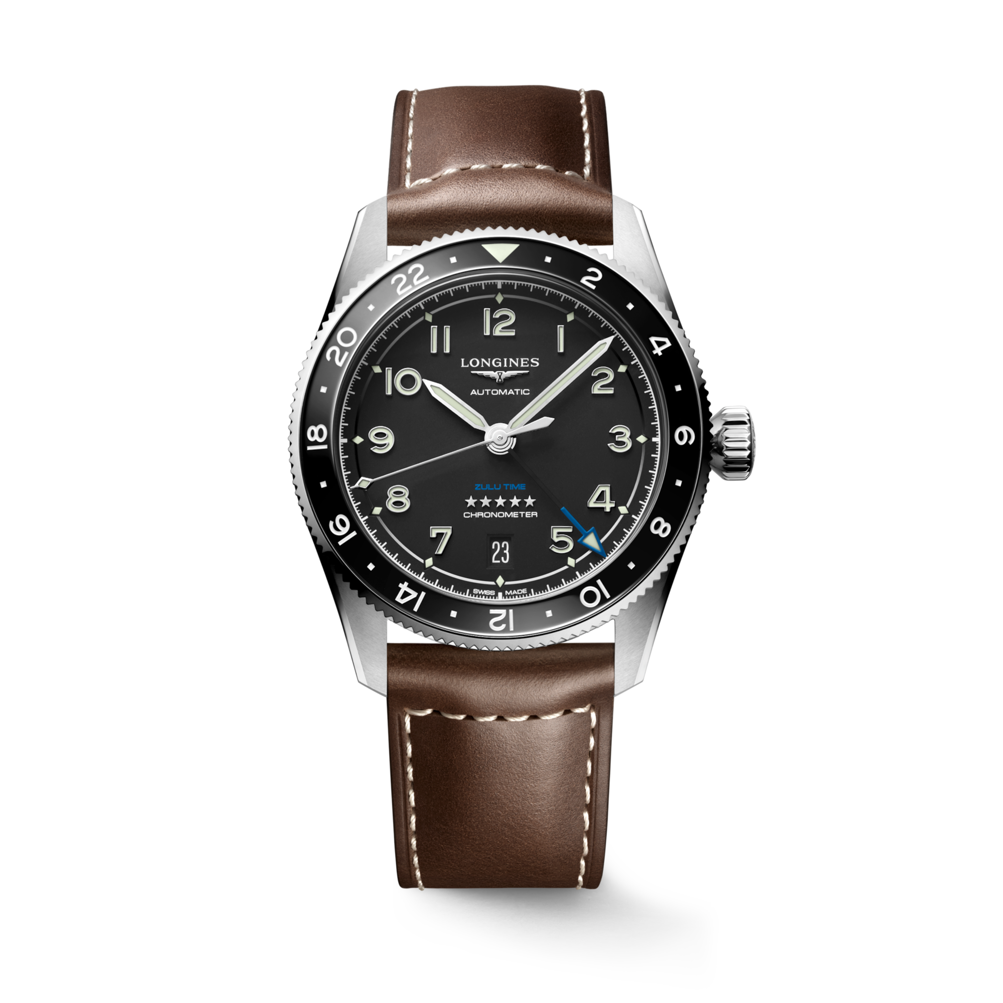 Spirit Zulu Black / Leather | Black Dial