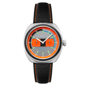 Giulia Calendar Grey / Black Leather | Grey Dial