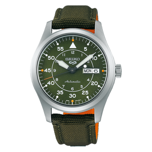 5 Sports Field Series Green Dial Green Nylon Strap 39.4mm Green Dial