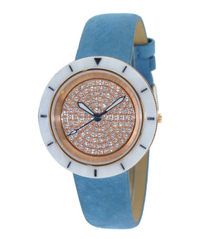 TOULON WHITE-ROSE / BLUE | Silver tone Dial