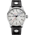 Flieger Leather / Silver Silver Dial