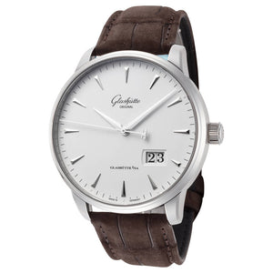Senator Excellence Panorama 42mm / White / Brown White Dial