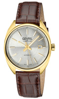 Five Points Swiss Made SW200 Silver dial Brown band YG | Silver Dial