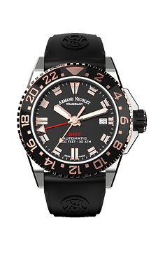 JS9-41 Black/Rose/Rubber | Black Dial