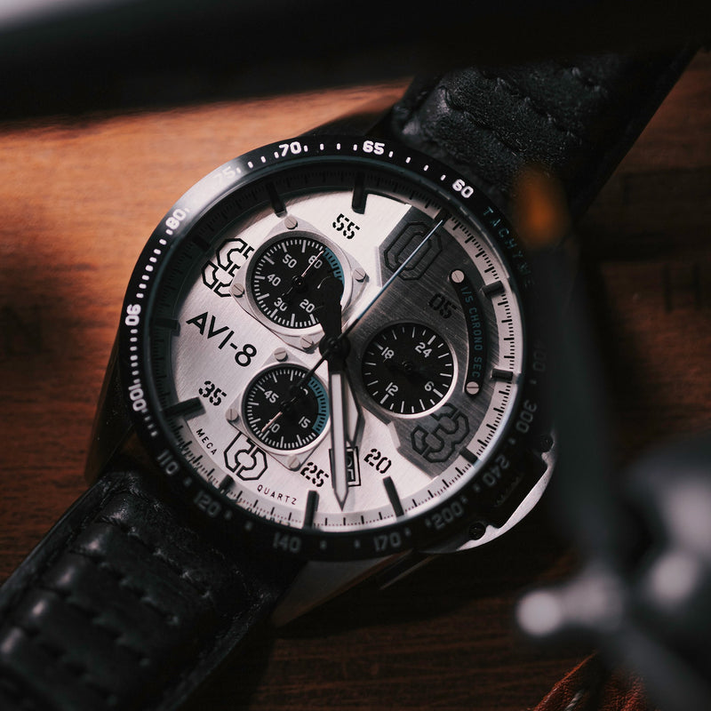 P-51 Mustang Blakeslee Chronograph White Dial / Leather | White Dial