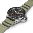Khaki Navy Green/Rubber | Black Dial